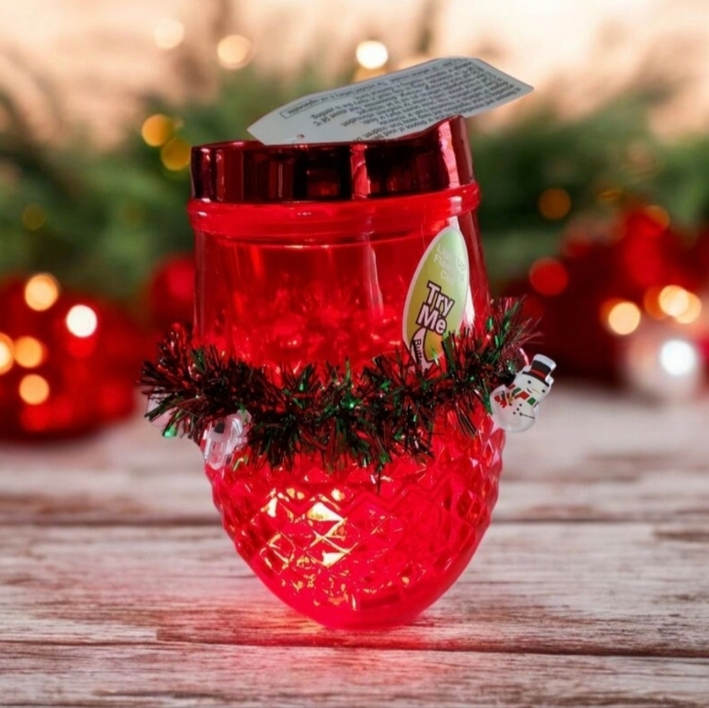 Light Up Christmas Wine Cup